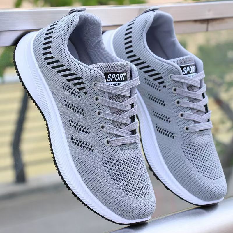 Men's Woven Mesh Breathable Comfort Trend Versatile Sneakers