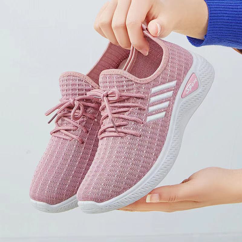 Women's Mesh Surface Hollowed Summer Pumps Running Sneakers