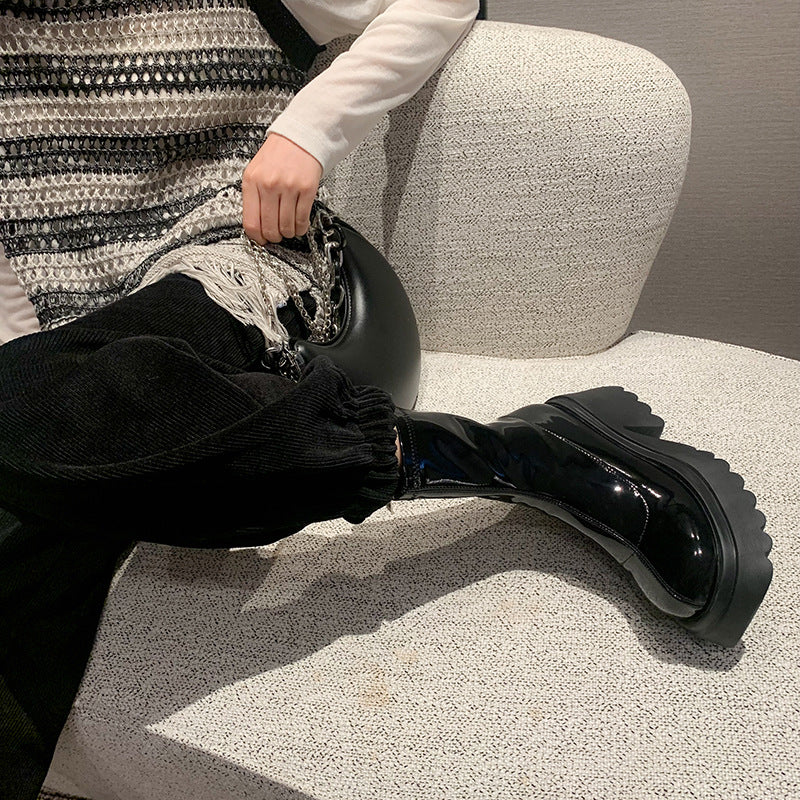 Small Stretch Female Height Increasing Patent Platform Waterproof Over The Boots