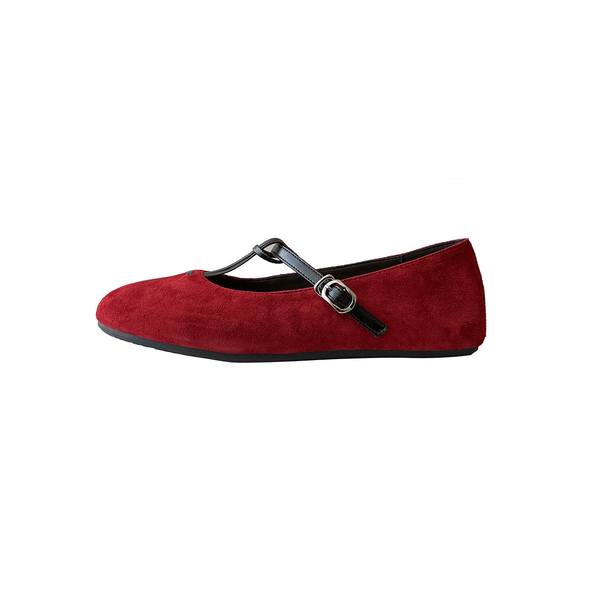 Bottom Buckle Round Head Shallow Mouth Flat Pumps Female Women's Casual Shoes