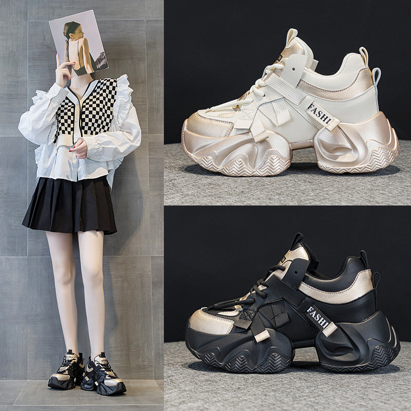 Women's Platform Dad Fried Street Heighten Soft Women's Casual Shoes