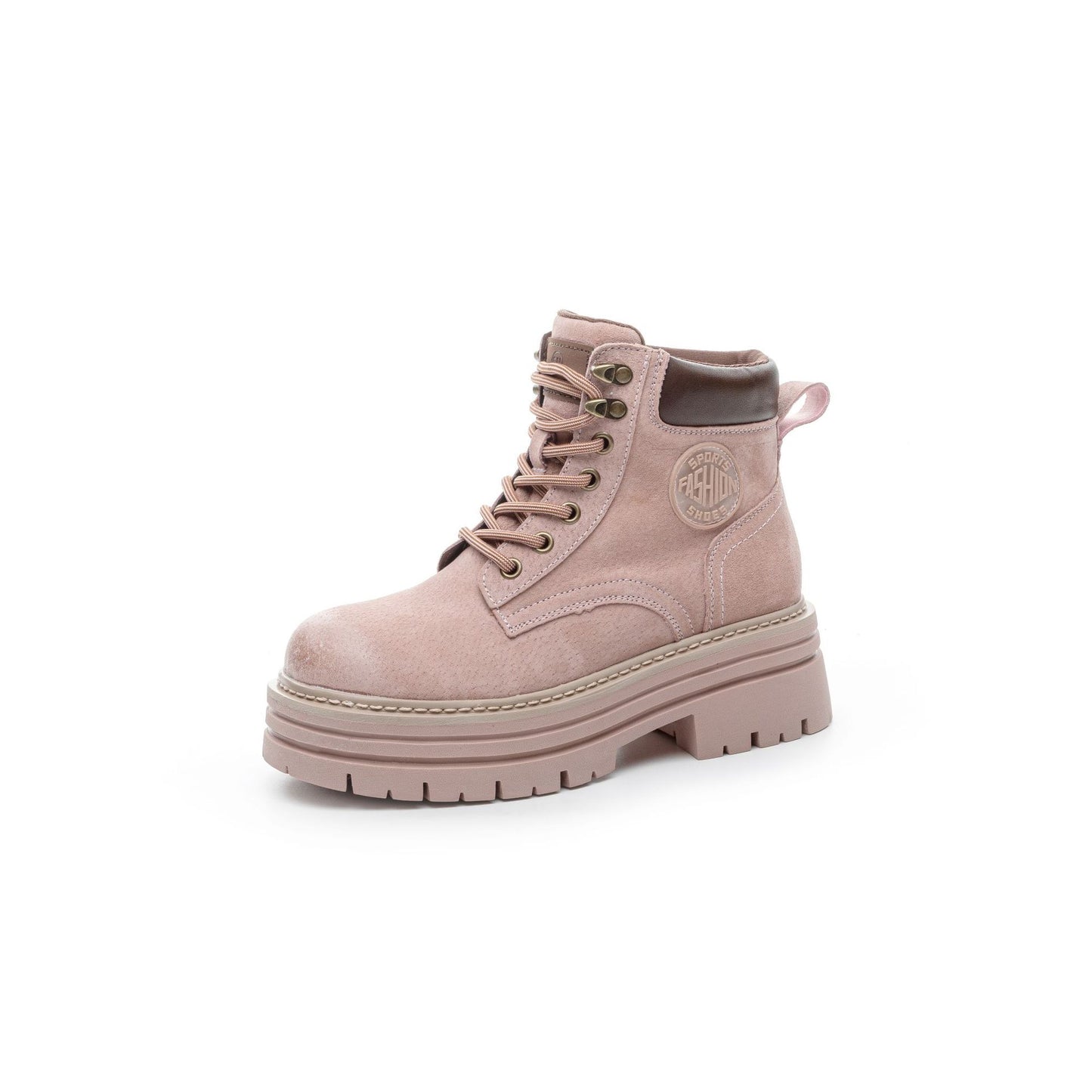 Women's Worker Retro Spring Breathable Height Increasing Insole Thick Bottom Versatile Women's Casual Shoes