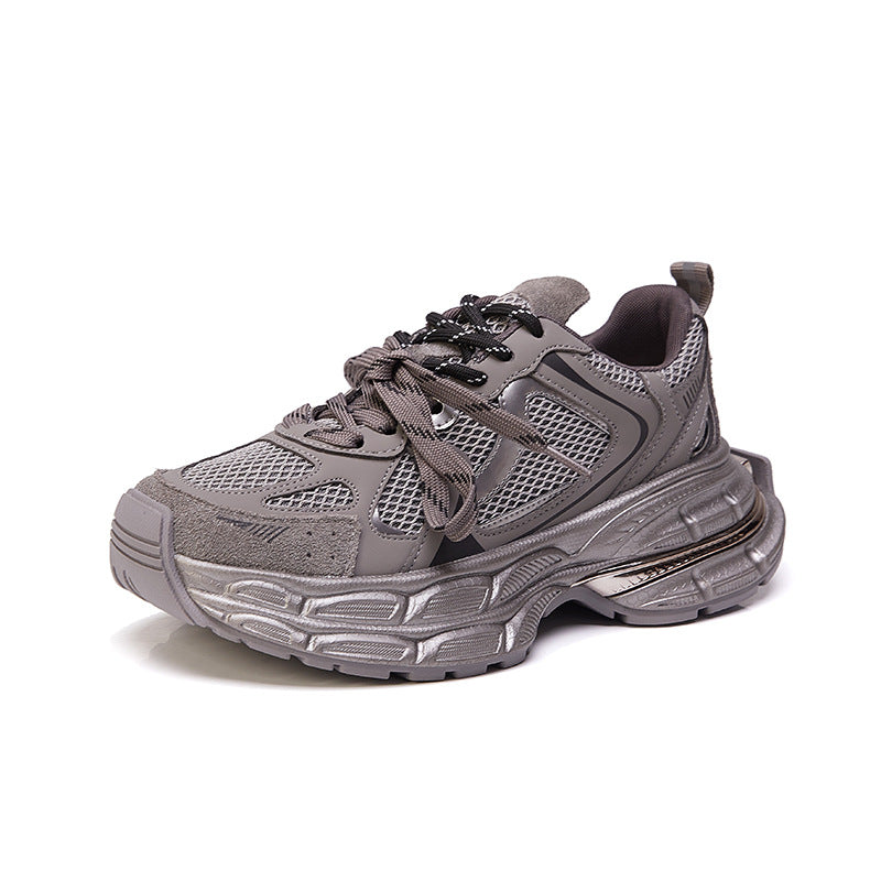 Women's Match Dad Thick Bottom Increased Retro Sneakers