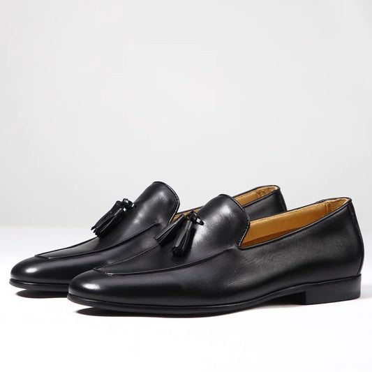 Men's Handmade Genuine Fringed Slip-on British Style Leisure Doug Store Loafers/doug Shoes