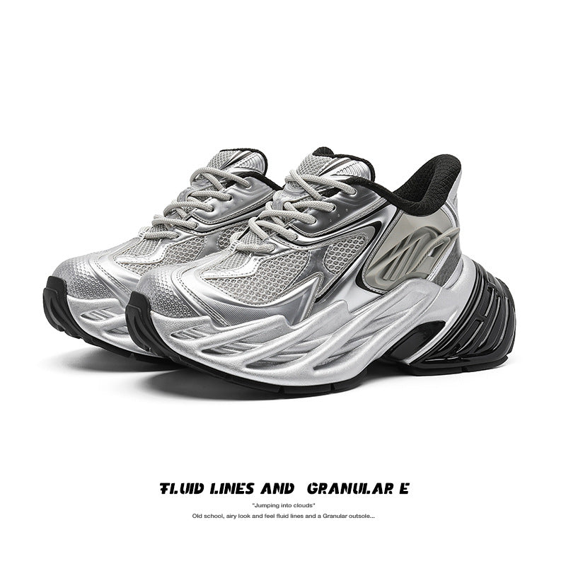 Women's & Men's Increasing Insole Dad Thick Bottom Heighten Men's Casual Shoes