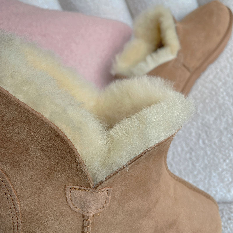 Men's Fur Integrated Plus Size Winter Warm Snow Boots