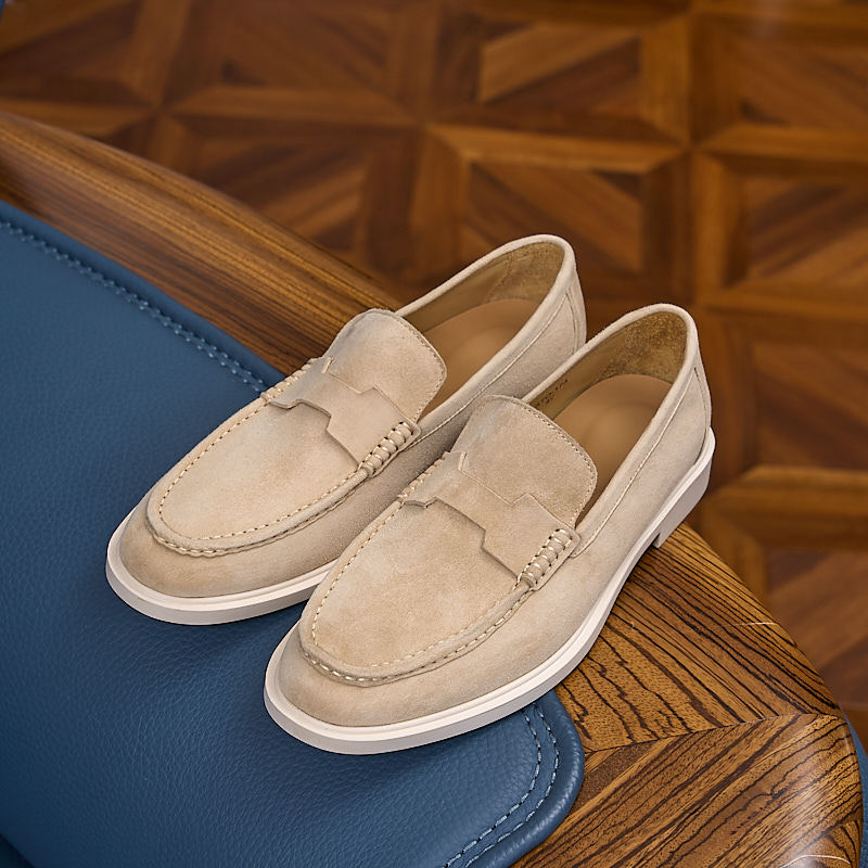 Men's Frosted Slip-on Leisure Commute Lazy Summer Breathable Soft Loafers