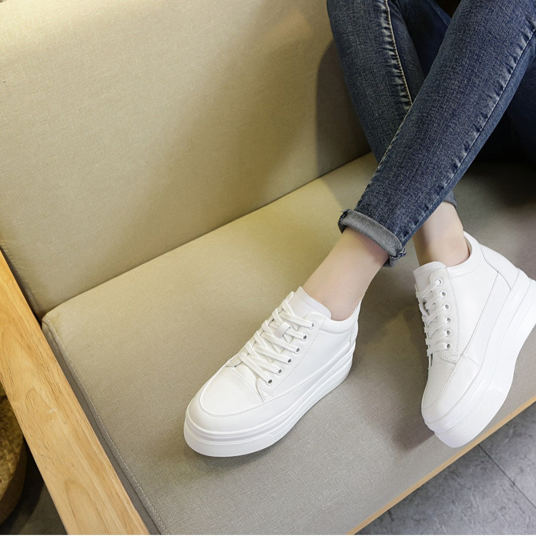 Women's Autumn Korean Style Platform Height Increasing Leisure Women's Casual Shoes