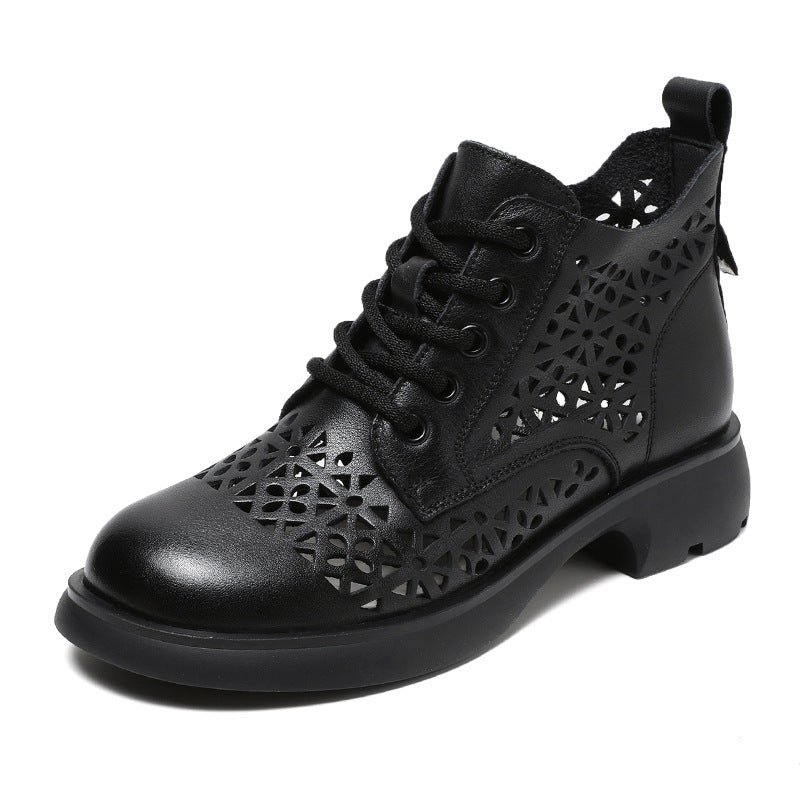 Women's Genuine England Style Dr. Martens V Cut Booties Women's Leather Boots