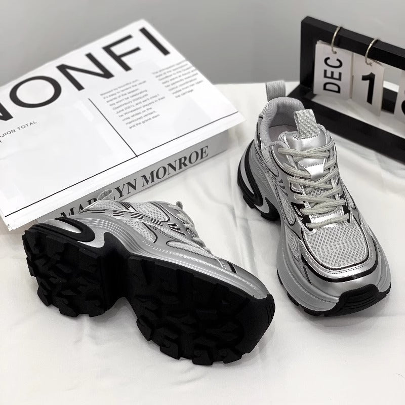 Women's Dad Thin Thick-soled Small Heightened Casual Shoes