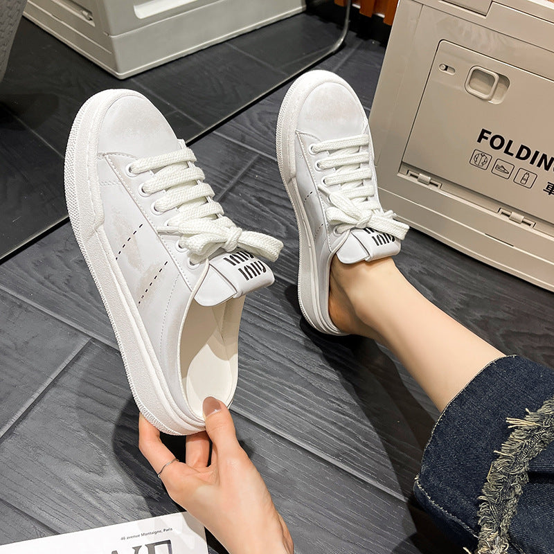 Women's Box Half Outdoor Sports Platform Retro Distressed Little Women's Casual Shoes