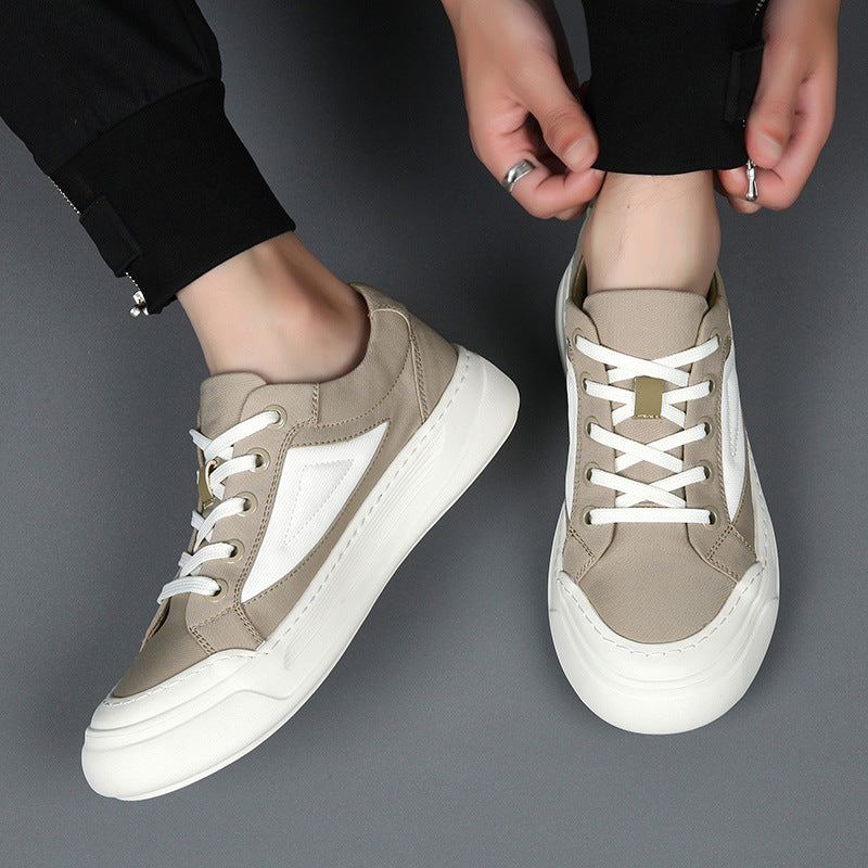 Men's Summer Versatile Breathable Cloth Platform Lightweight Men's Board Shoes