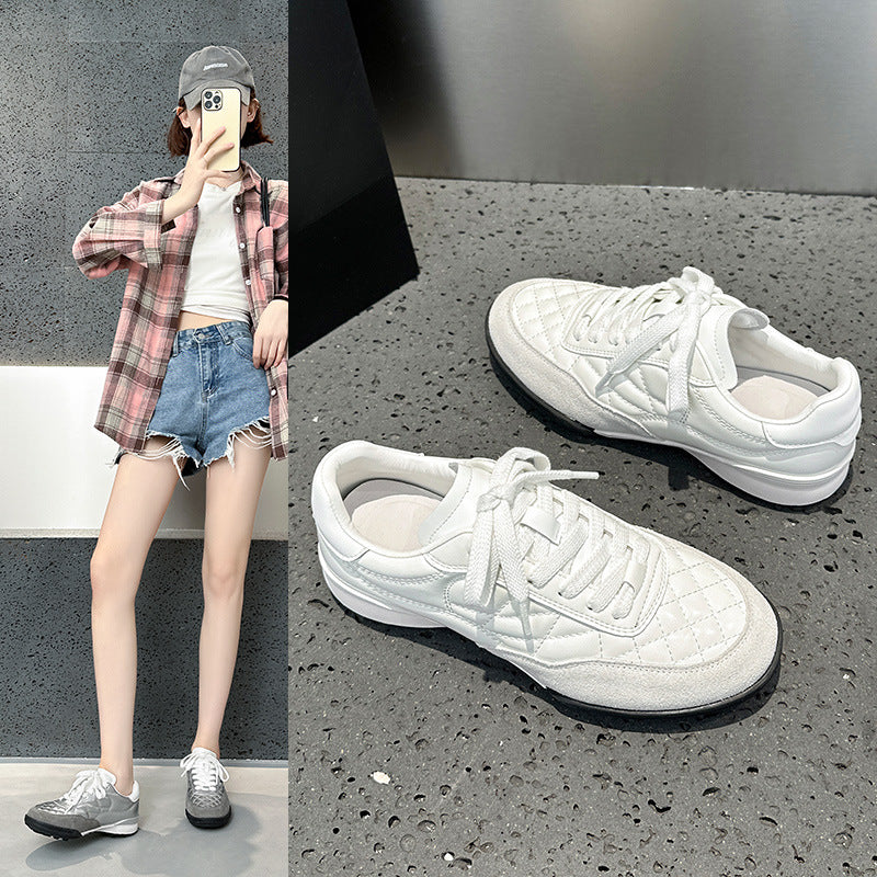 Women's Classic Style Rhombus Platform German Training Women's Casual Shoes