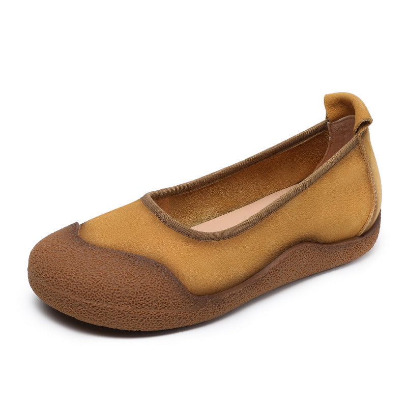 Women's Genuine Artistic Flat Low-cut Soft Bottom Casual Shoes