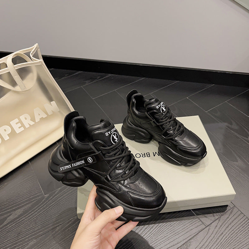 Women's Early Autumn Thick Bottom Slim Feet Color Casual Shoes