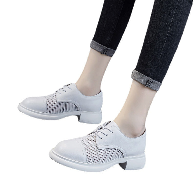 Women's Summer Genuine Mesh Breathable British Style Casual Shoes