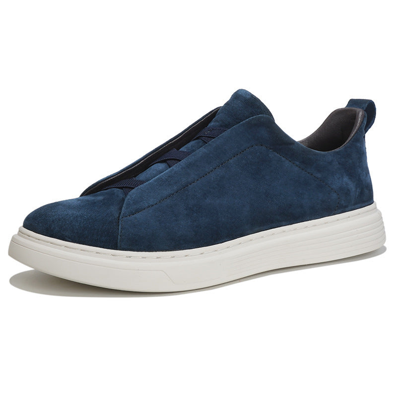 Men's Simple First Layer Cowhide Large Size Leather Shoes