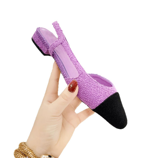 Women's Version Classic Style Fashion Elegant Genuine High Heeled Sandals
