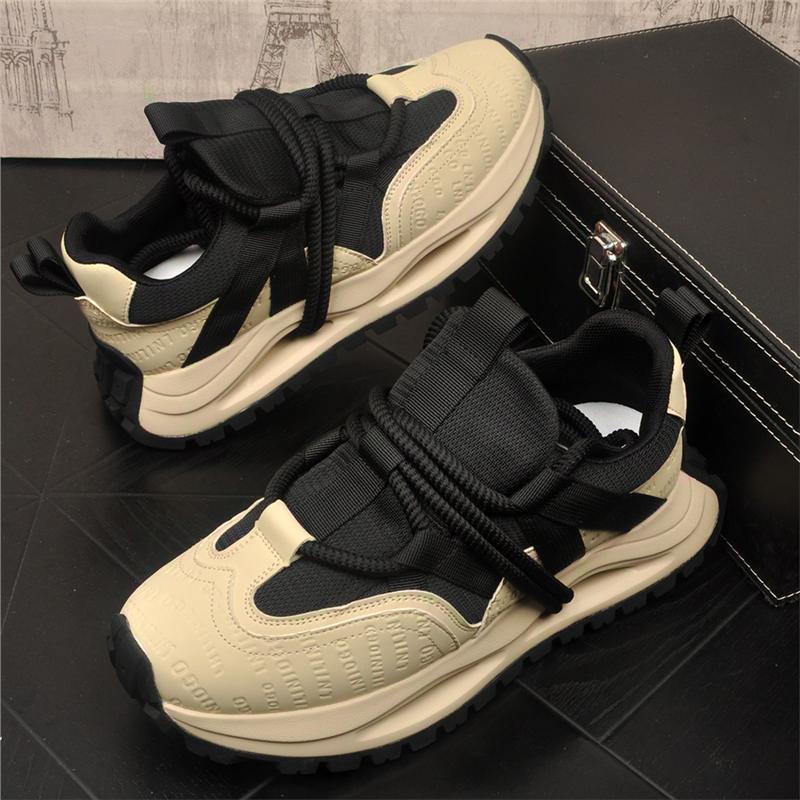 Men's Thick Bottom Color Matching Light Luxury High-grade Men's Board Shoes