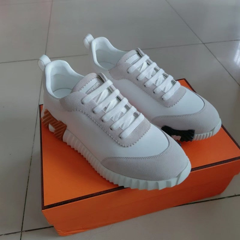 Low-cut Sports Frosted Stitching Mesh British Youth Casual Shoes