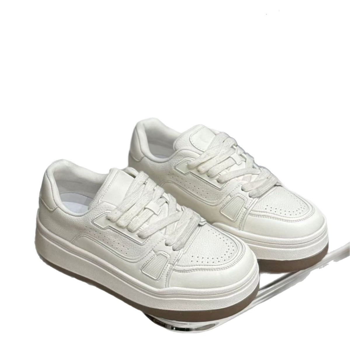 Women's Red Rhyme Genuine Platform Autumn Versatile Heightened Easy Sneakers