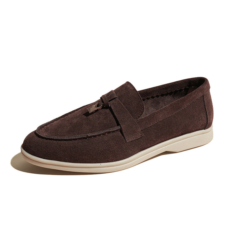 Winter Warm Lovers Fleece-lined One Pedal Loafers