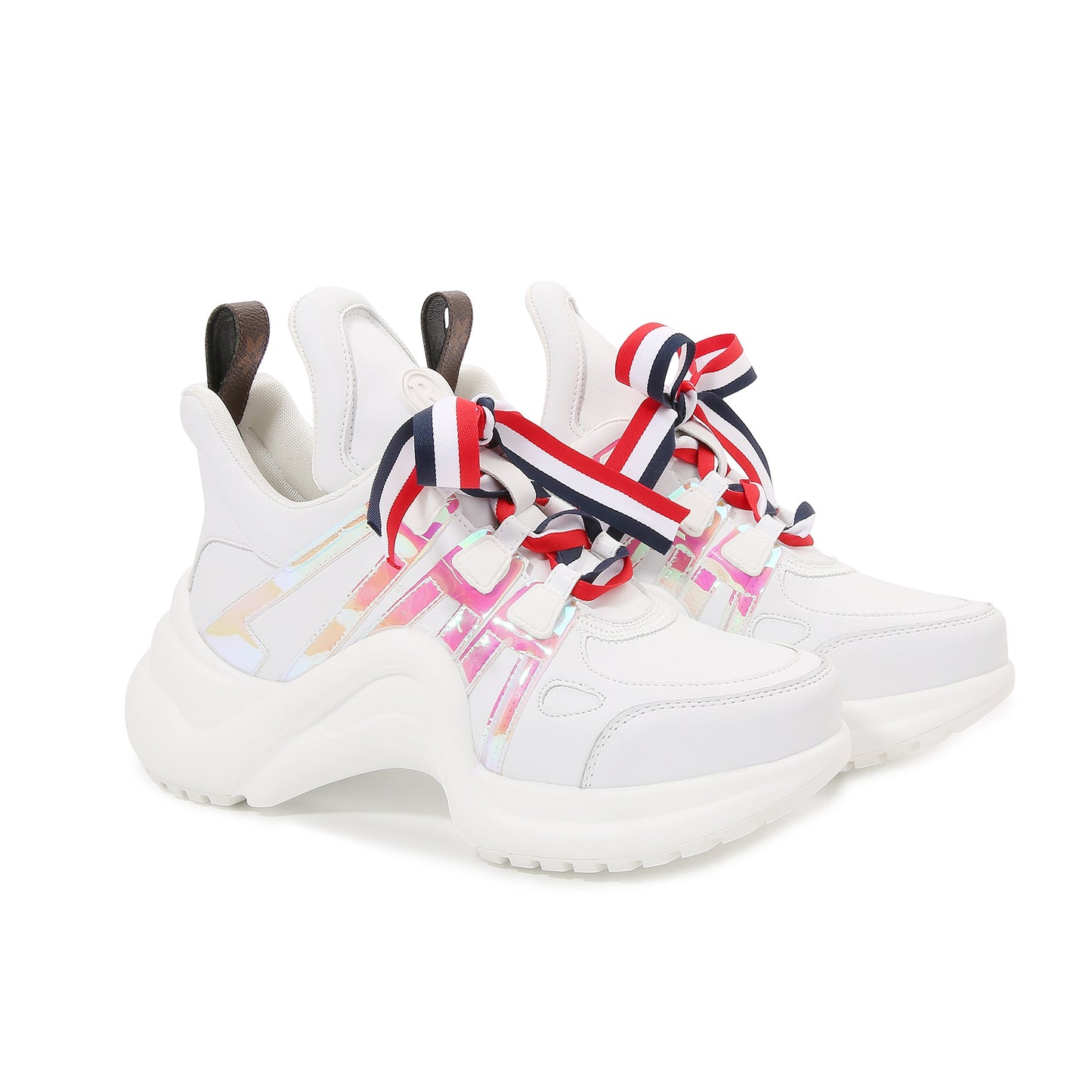 Women's Bow-shaped Dad Platform Height Increasing Breathable Casual Shoes