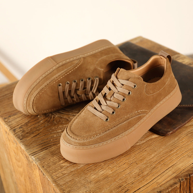 Men's Spring Korean Style Fashionable Low Top Genuine Casual Shoes