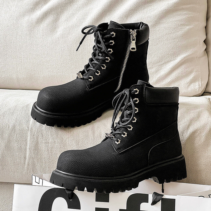 Men's Bottom Height Increasing Outdoor Mountaineering High Boots