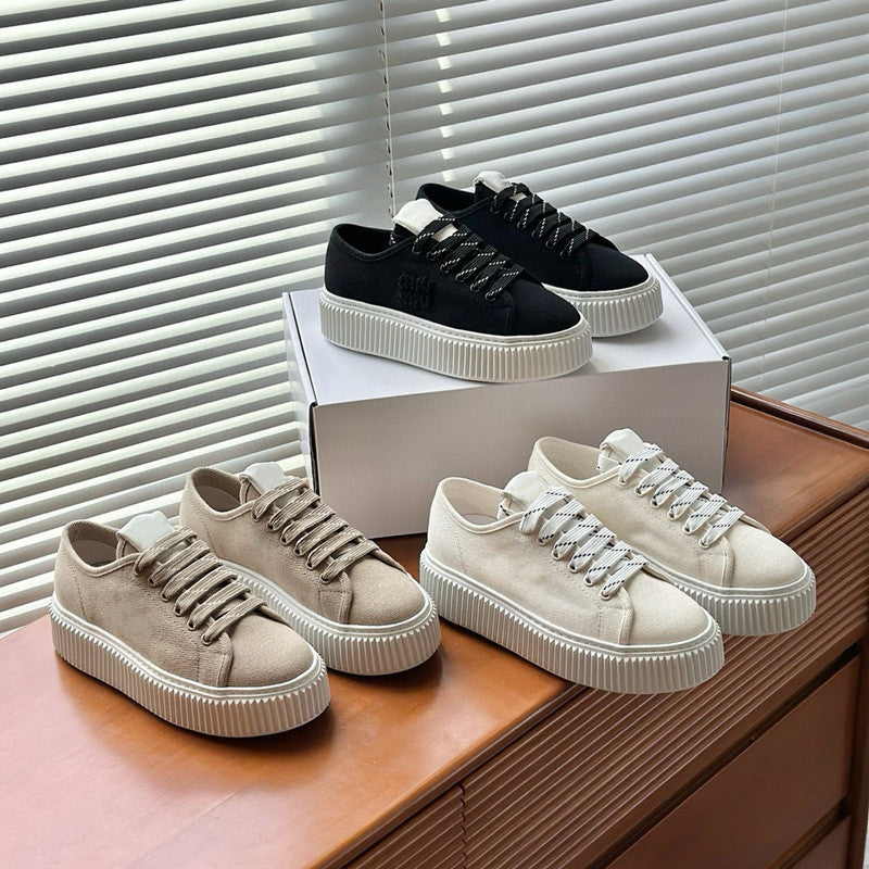 Women's Platform Biscuit Shape High-rise Sports Women's Casual Shoes
