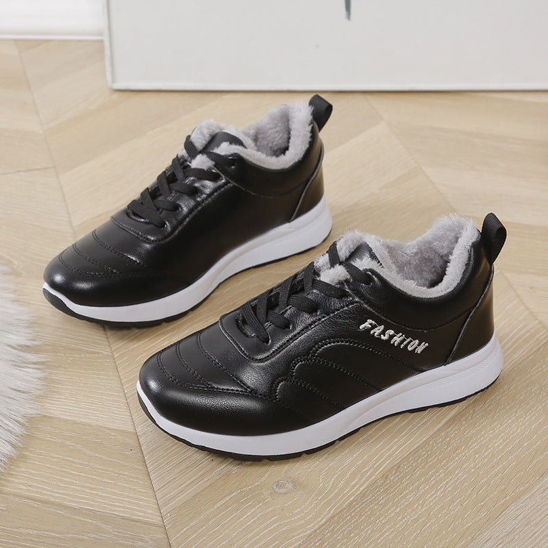 Thickening Thermal Cotton Winter Surface Waterproof Casual Shoes