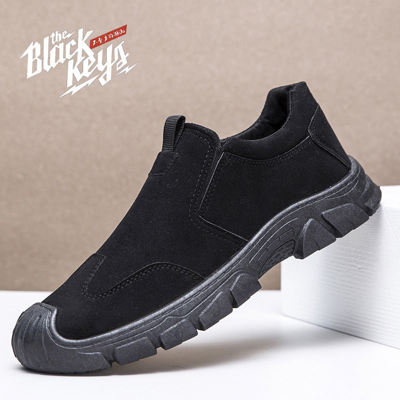 Men's Slip-on Labor Protection Thick Bottom Walking Casual Shoes