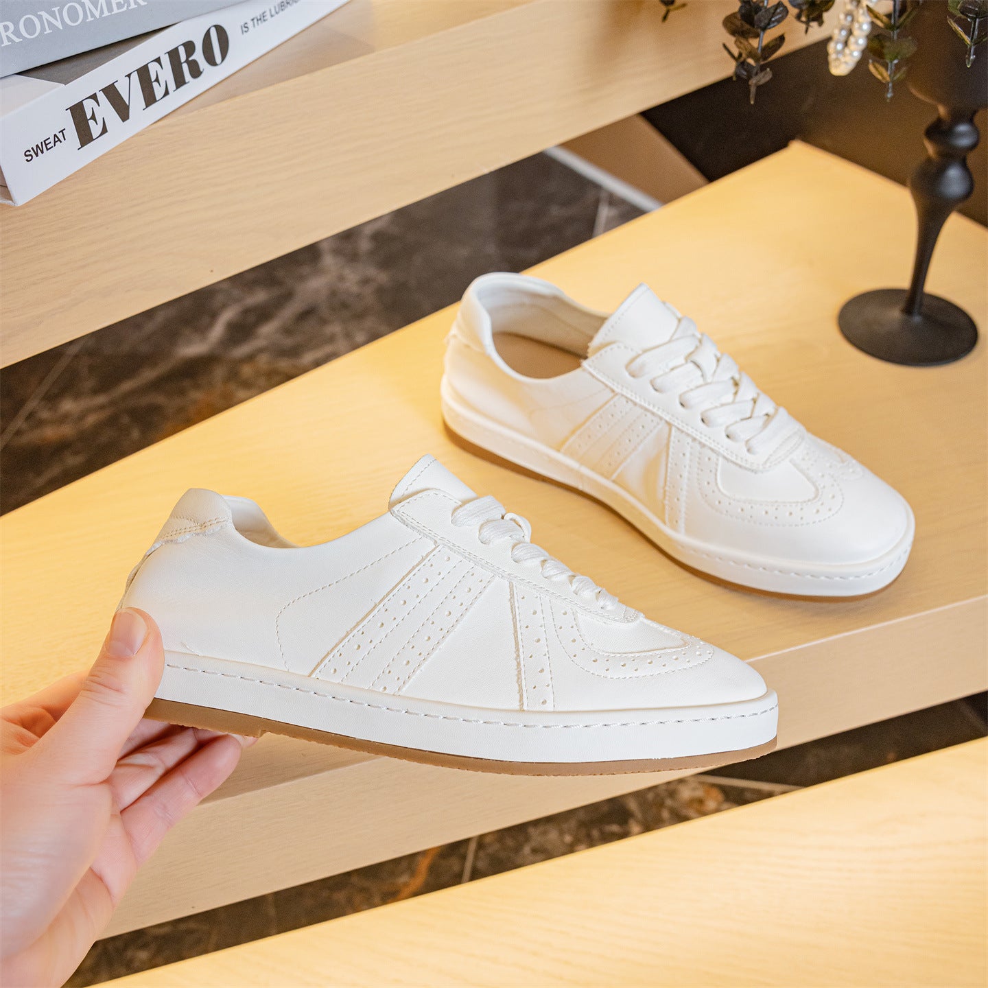 Women's Spring Retro Training Genuine Inside Outside Women's Casual Shoes