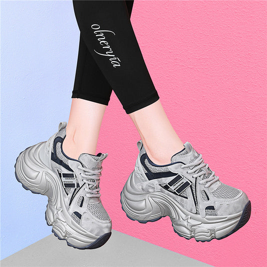 Women's Platform Dad Autumn Lightweight Height Increasing Women's Sports Shoes