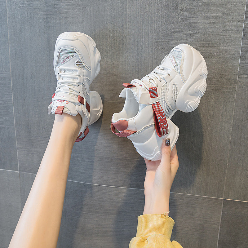 Women's Dad Autumn Platform Height Increasing Insole Men's Shoes