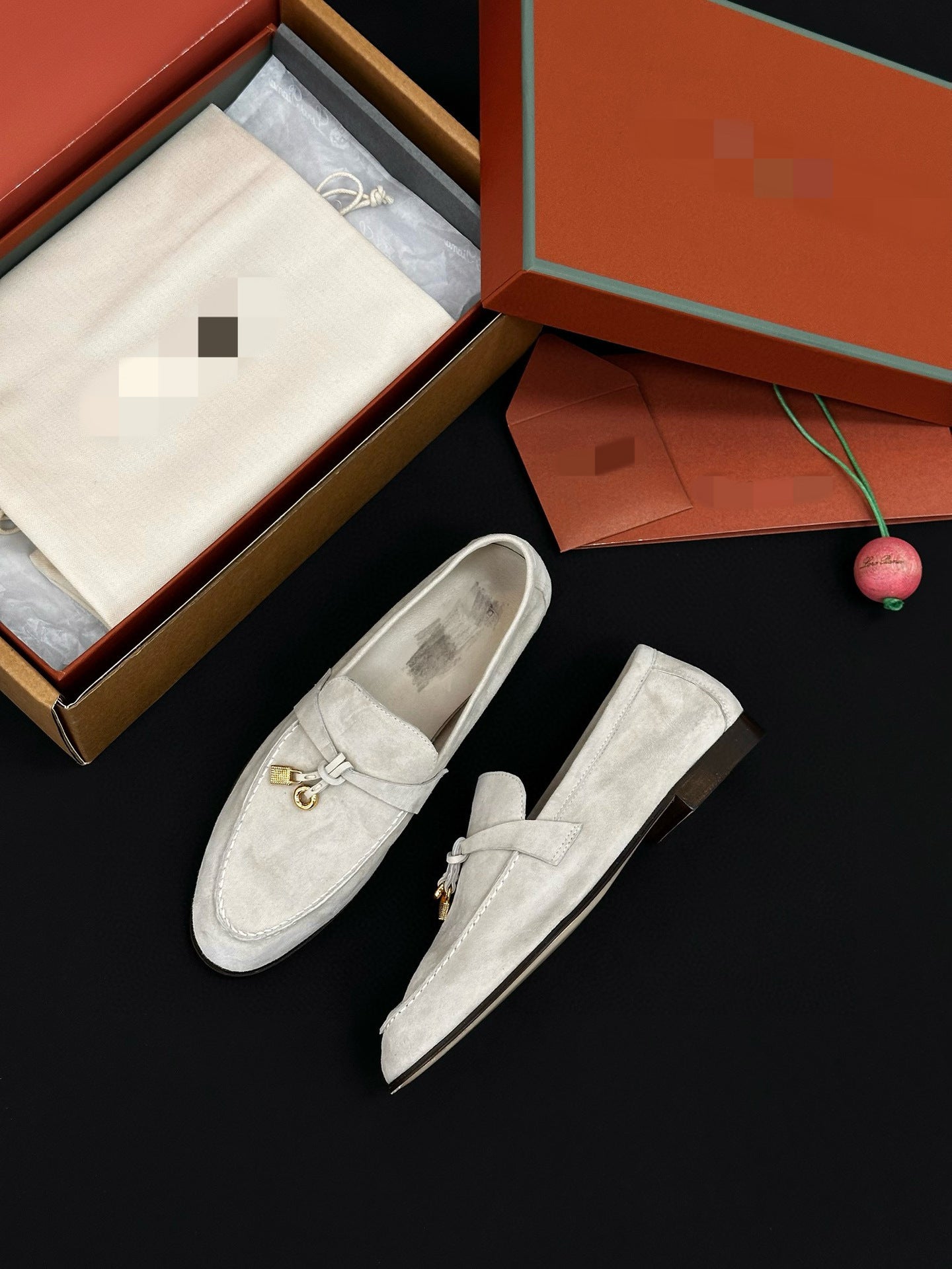 Women's Spring Original Single Genuine Retro Slip-on Tods Loafers