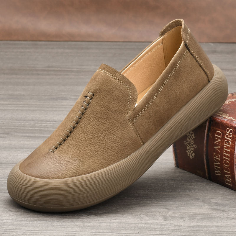 Men's Retro Comfortable Tendon Bottom Flat Pumps Men's Shoes