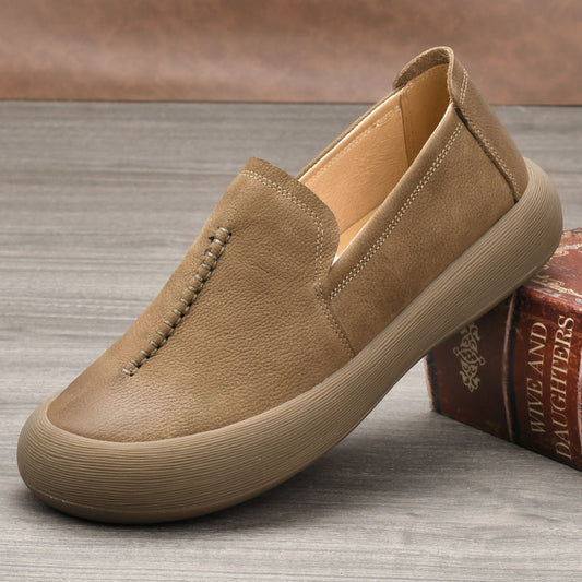 Men's Retro Comfortable Tendon Bottom Flat Pumps Men's Shoes