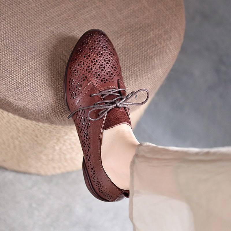 Pairs Of Artistic Lace Up Hollowed Sandals