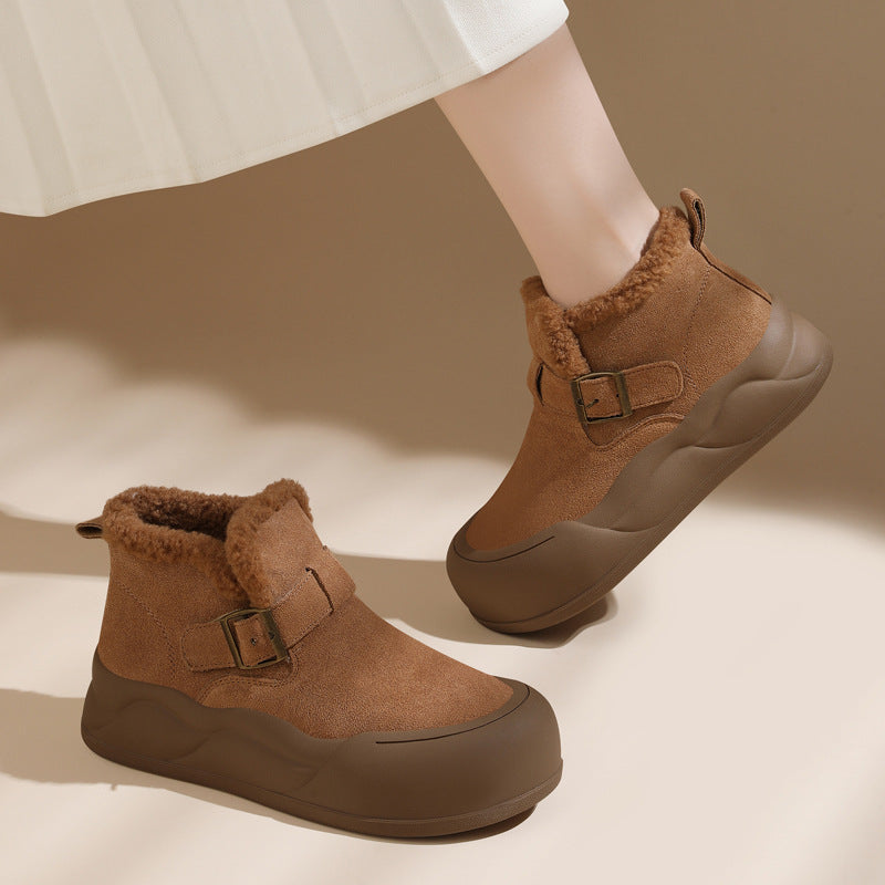 Women's Fashion Short For Plus Veet Ankle Winter Snow Boots