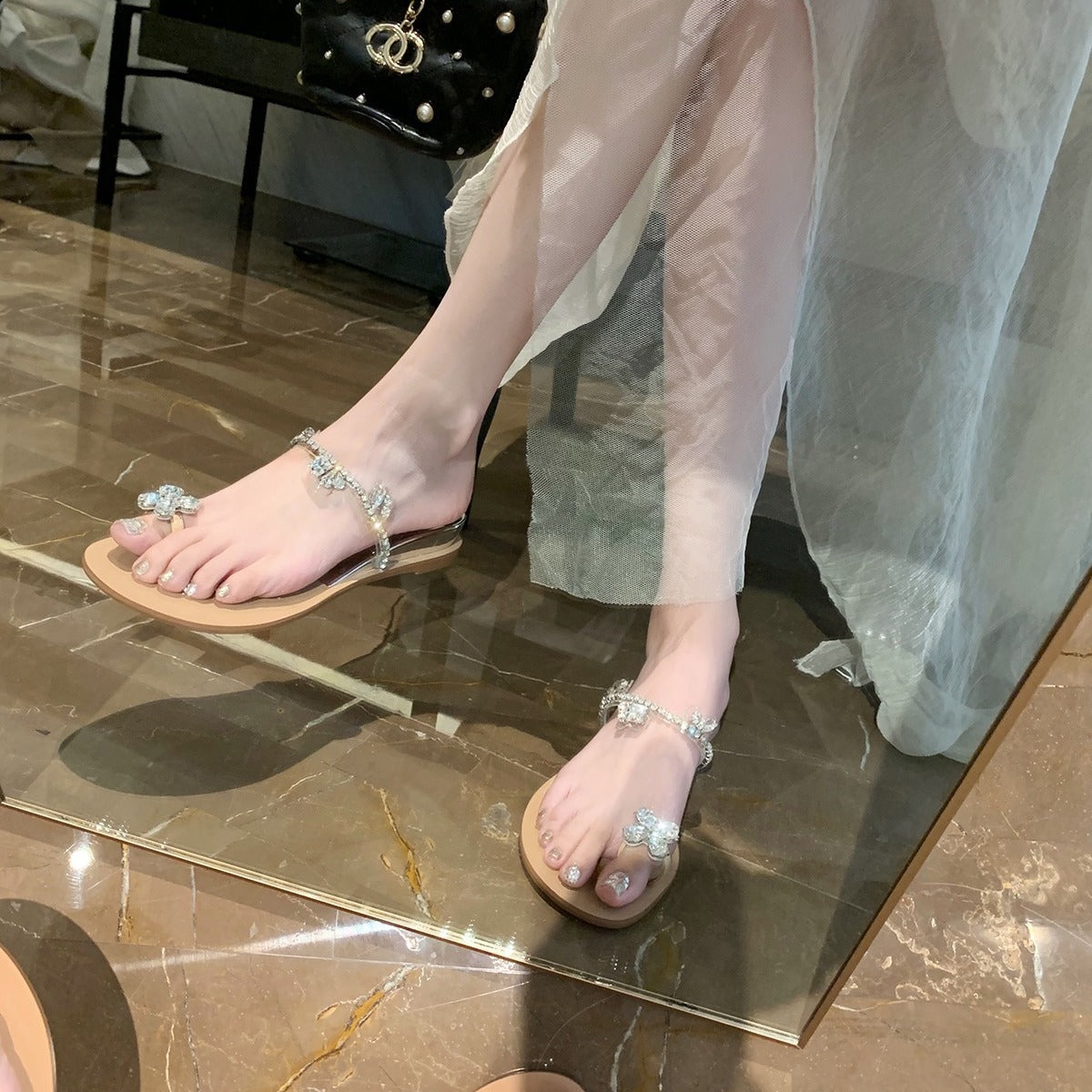 Women's Grape Mom Summer Wedge Fashion Simple Slippers