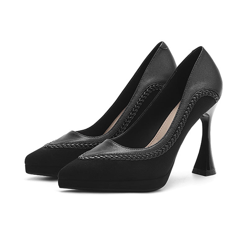 Style Beautiful Waterproof Platform Not Tired Heels