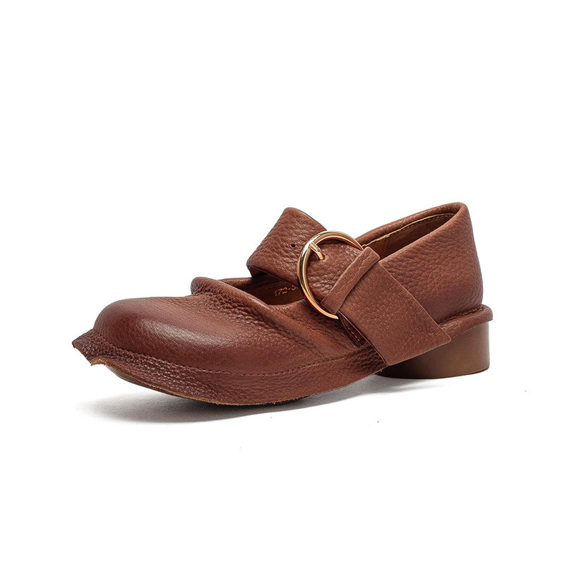 Women's Comfort Flat French Pumps First Layer Women's Casual Shoes