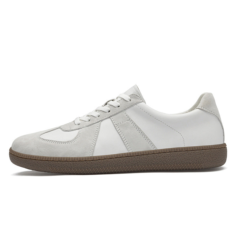 Men's High Quality White Fashion Comfortable Breathable Full Grain Men's Board Shoes