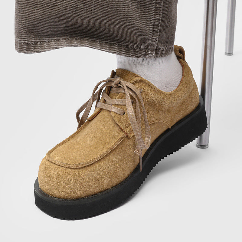 Men's High-grade Versatile Fashion Derby Commuter Elevator Wild Big Men's Shoes