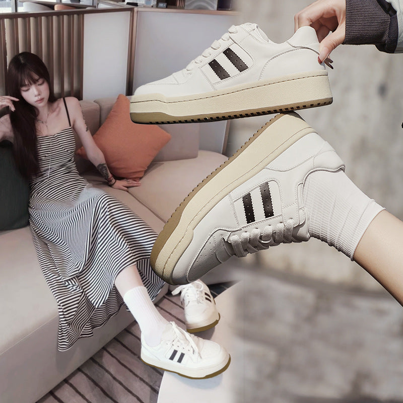 Women's Top Layer Cowhide Easy Wear Authentic Casual Shoes