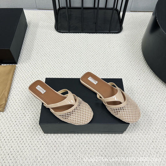 Women's Outdoor Summer Beach Genuine Flip-flops Flat Slippers
