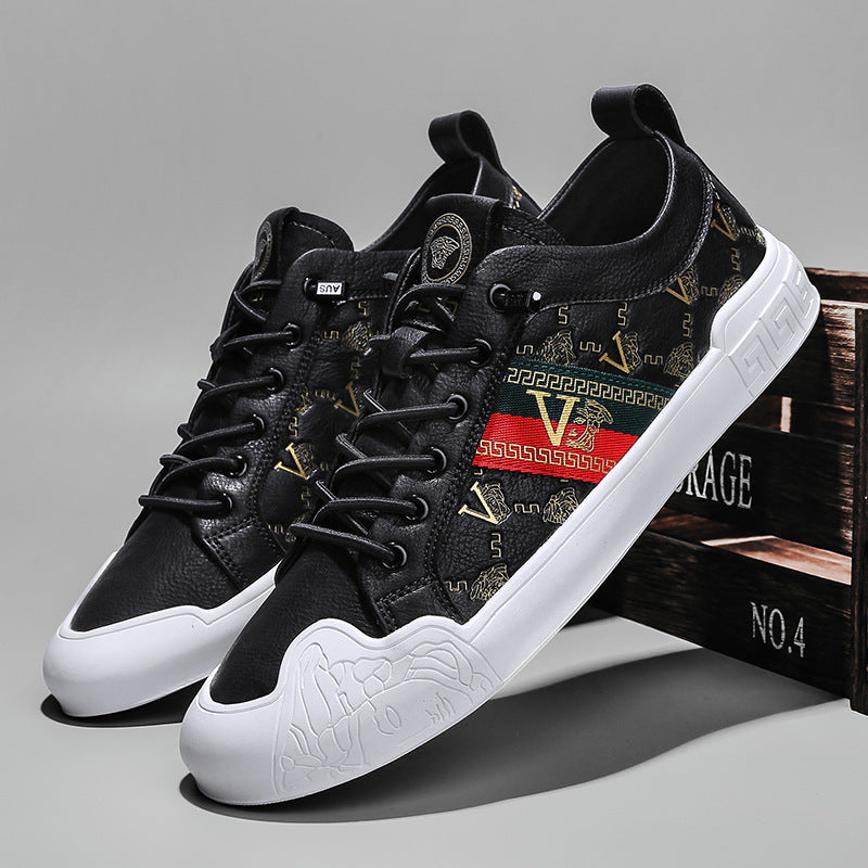 Men's Fashion Personalized Trendy Green Four Sets Casual Shoes