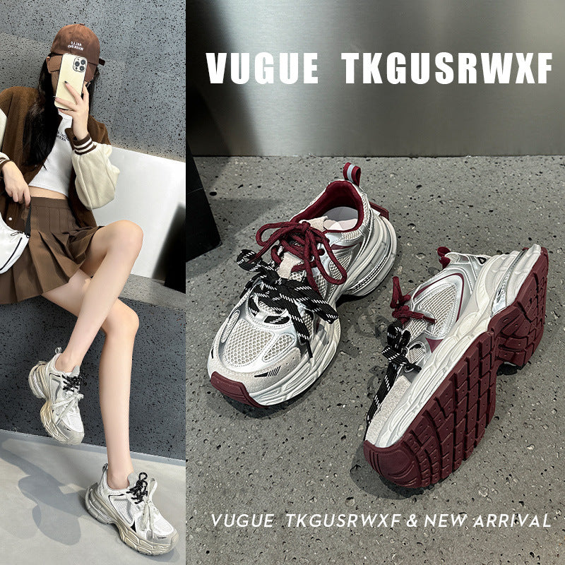 Women's Platform Dad Korean Breathable Lightweight Sneakers
