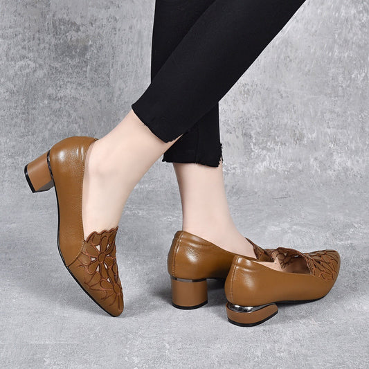 Women's Toe Chunky Low Mom Summer First Women's Shoes